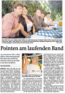 Pointen am laufenden Band